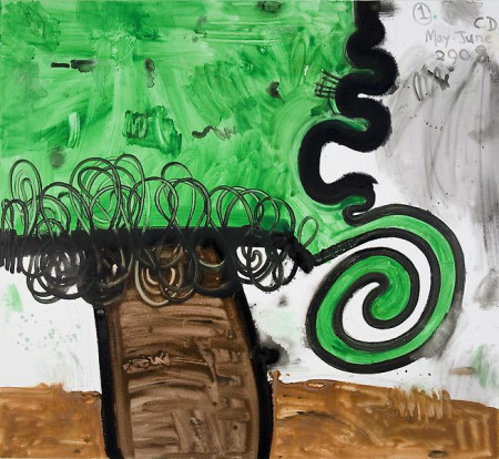 Garden (One), Mixed media on linen