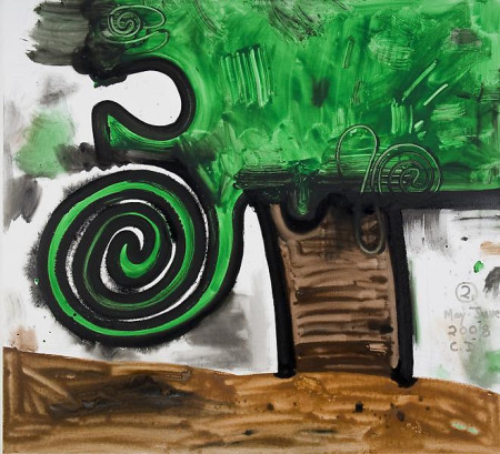 Garden (Two), Mixed media on linen