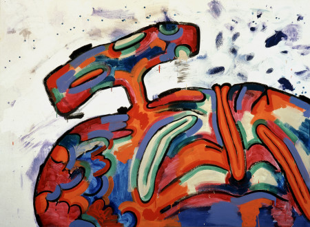 Group D, #1, Mixed media on linen