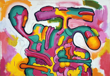 Group D #4, Mixed media on linen