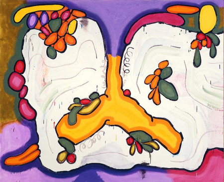 Group E #3, Mixed media on linen