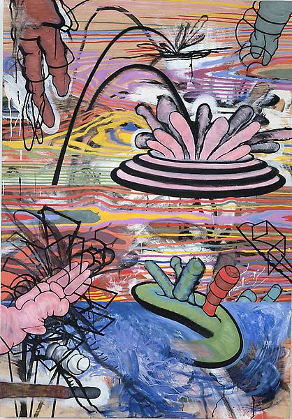 Horizon Problem, Mixed media on oak, walnut, and maple