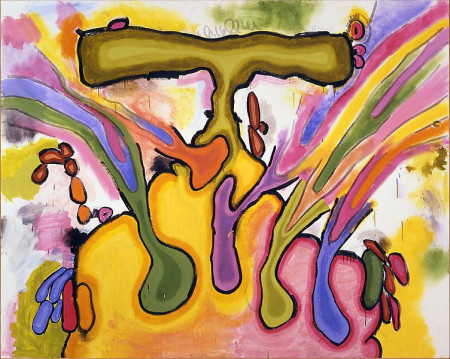 Leaking Shape, Mixed media on linen