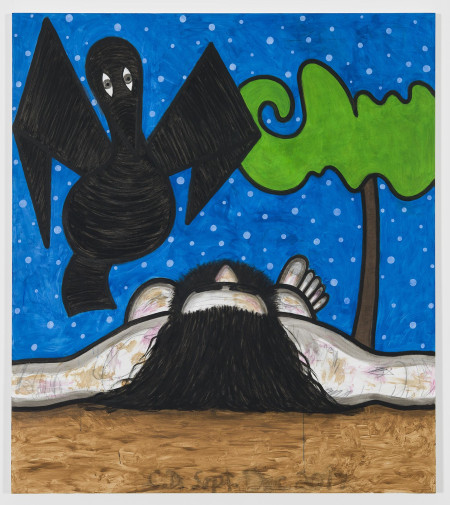 Left for Dead (2), Mixed media on linen