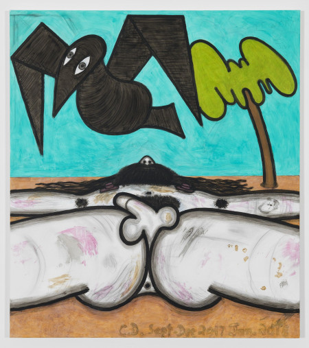 Left for Dead (3), Mixed media on linen