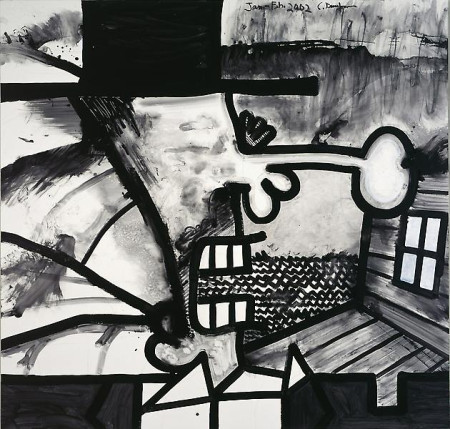 Meso-Kingdom Eleven (Coast), Mixed media on linen