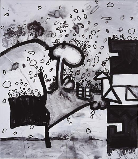 Meso-Kingdom Ten (Collecting Dust), Mixed media on linen