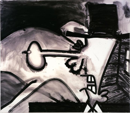 Meso-Kingdom Three (Empty Hills), Mixed media on linen