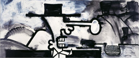 Meso-Kingdom Twelve (Panorama), Mixed media on linen