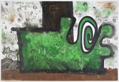 Old World, Mixed media on linen