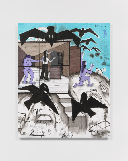 Open Studio (5), Urethane, acrylic and graphite on linen