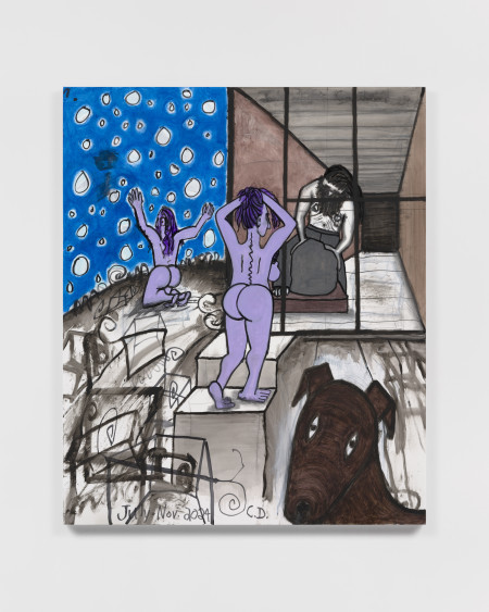 Open Studio (7), Urethane, acrylic and graphite on linen