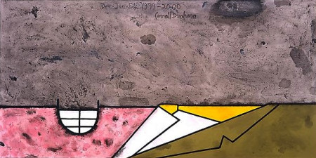 Passing Away (Dead Version III), Mixed media on linen