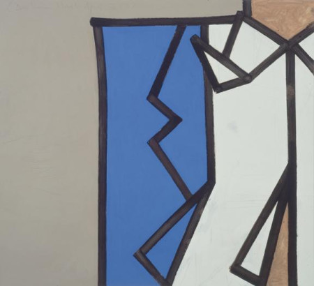 Personal Distance (One), Mixed media on linen