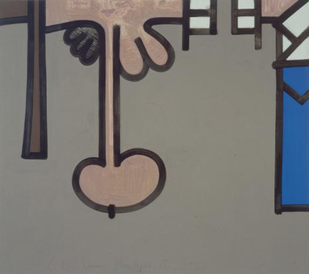 Personal Distance (Two), Mixed media on linen