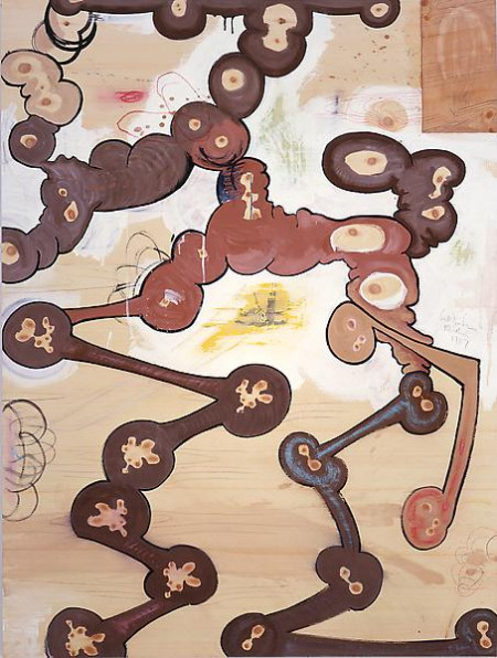 Sixth Pine, Mixed media on pine veneer