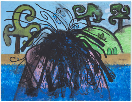 Small Bather, Mixed media on linen