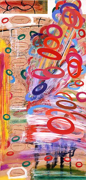 Source, Mixed media on maple veneer