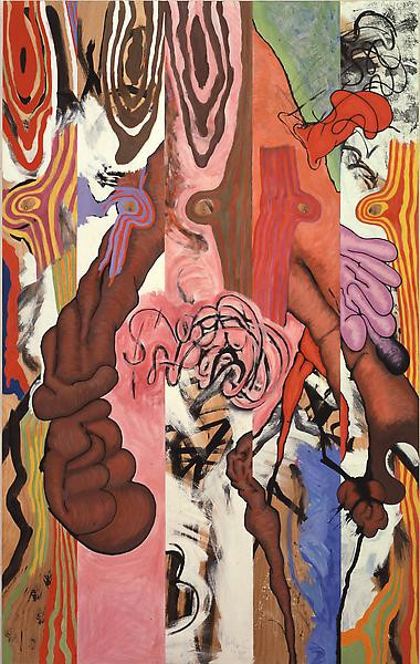 Tall Birch, Mixed media on birch