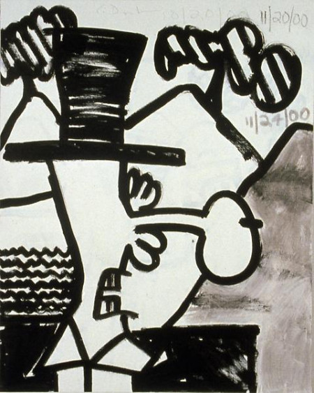 The Search for Orgone (A), Urethane, Acrylic, and graphite on linen