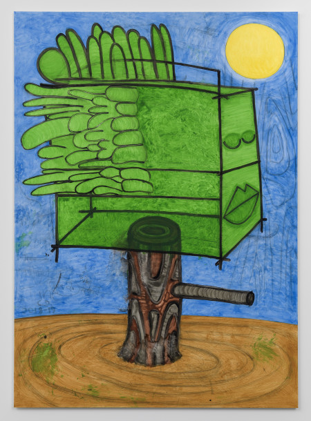 Tree 2, Mixed media on linen