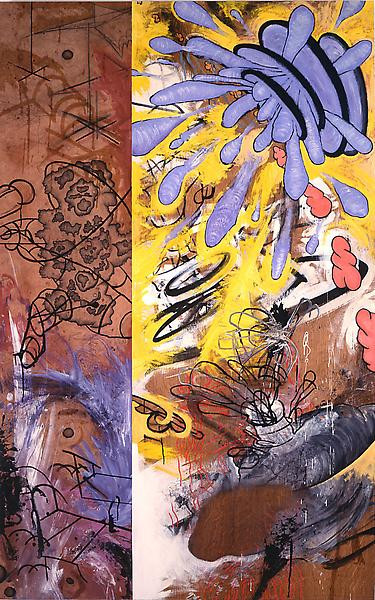 Two Dimensions, Mixed media on Carpathian elm and English brown oak