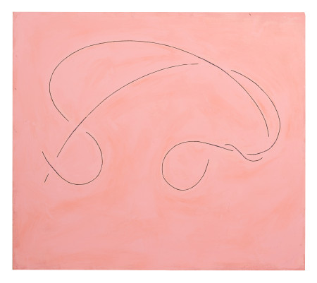 Untitled, Casein and charocal on masonite panel