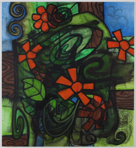 Untitled, Mixed media on linen