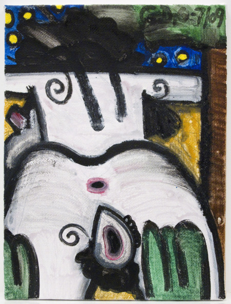 Untitled (6-7/09), Mixed media on linen