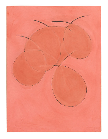 Untitled, Casein and charcoal on masonite panel