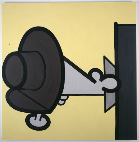 Yellow (Two), Mixed media on linen