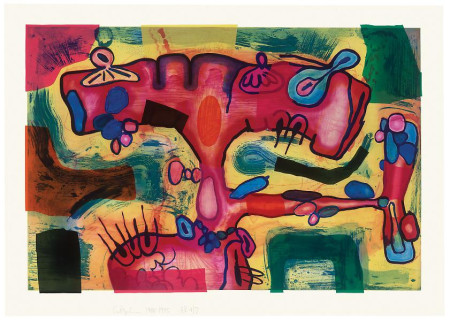 Another Dimension, Intaglio with collage on Arches En-tout-cas paper