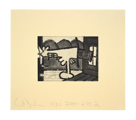 Atmospherics (Coast), Portfolio of eight etchings on Queen Anne Bible Yellow Ruscombe paper, boxed