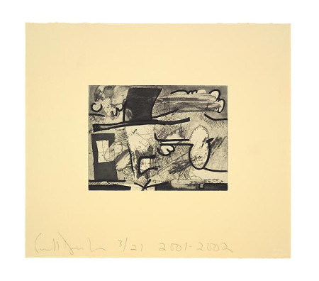 Atmospherics (Lost), Portfolio of eight etchings on Queen Anne Bible Yellow Ruscombe paper, boxed