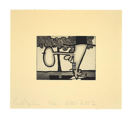 Atmospherics (Trees), Portfolio of eight etchings on Queen Anne Bible Yellow Ruscombe paper, boxed