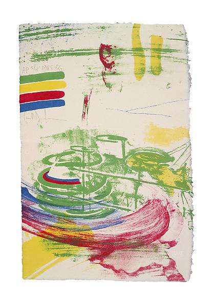 Color Message A, Lithograph on G. Amatruda Almalfi handmade paper