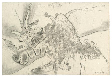 Shadows(#1), Drypoint on Richard de Bas handmade paper