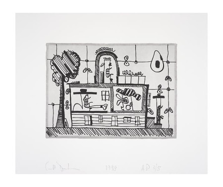 The Alienist's House, Suite of four relief prints on Fabriano Tiepolo paper, boxed