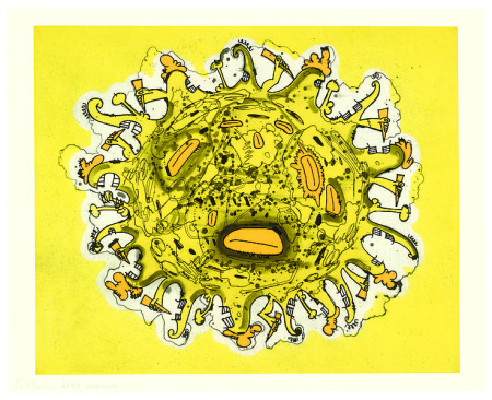 The Sun, Digital pigmented inkjet graphic with Intaglio on Concorde paper