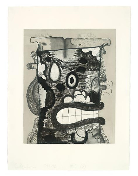 Undone (G), Intaglio in seven progressive states (A-I) with twenty-six unique prints on Arches En-tout-cas paper