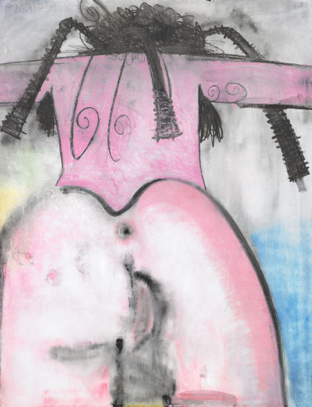 Untitled (1/29/10), Monotype in watercolor and pencil, with hand additions in pastel on Lanaquarelle paper