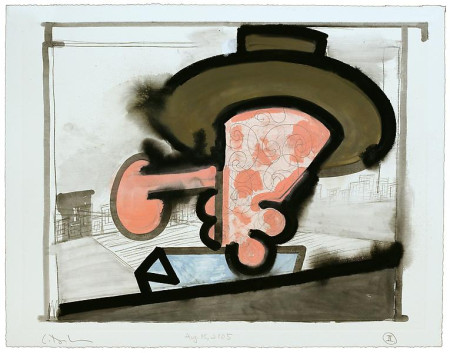 Untitled (II), Monotype in watercolor and pencil on Lanaquarelle paper