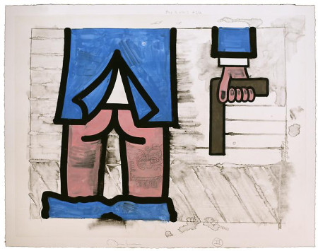 Untitled (II.5), Monotype in watercolor and pencil on Lanaquarelle paper