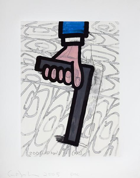 Untitled (one), Monotype in watercolor and pencil on Lanaquarelle paper