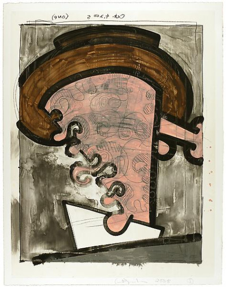 Untitled (1), Monotype in watercolor and pencil on Lanaquarelle paper