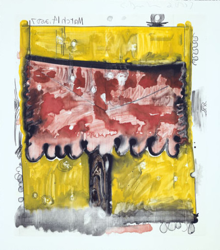 Untitled, (March 14, 2007), Monotype in watercolor and pencil on Lanaquarelle paper