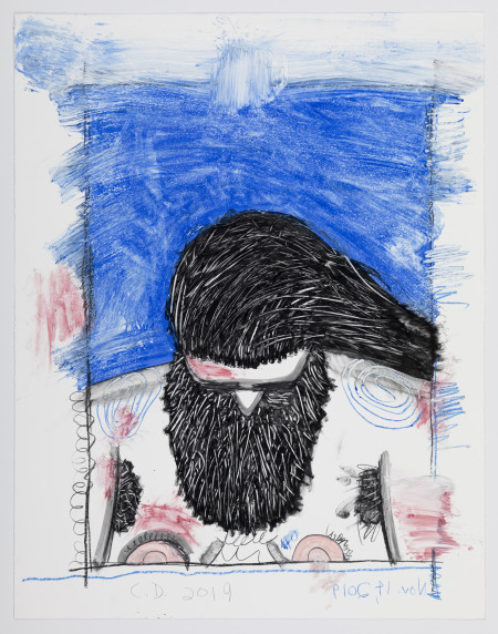 Untitled, Nov. 14, 2019, Monotype in watercolor and watercolor pencil on Lanaquarelle