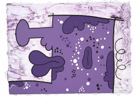 Waiting for Wood #3, Wood engraving with embossment on Twinrocker handmade paper