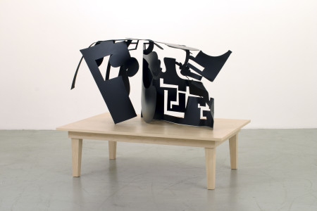 Captured Shadows: 4-A, Stainless steel and wood