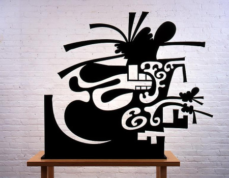 Frozen Shadows (Female Spirit II), Stainless steel, painted